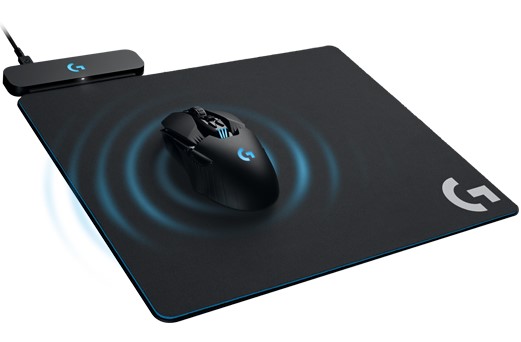 Logitech-Mauspad lädt Mäuse kabellos