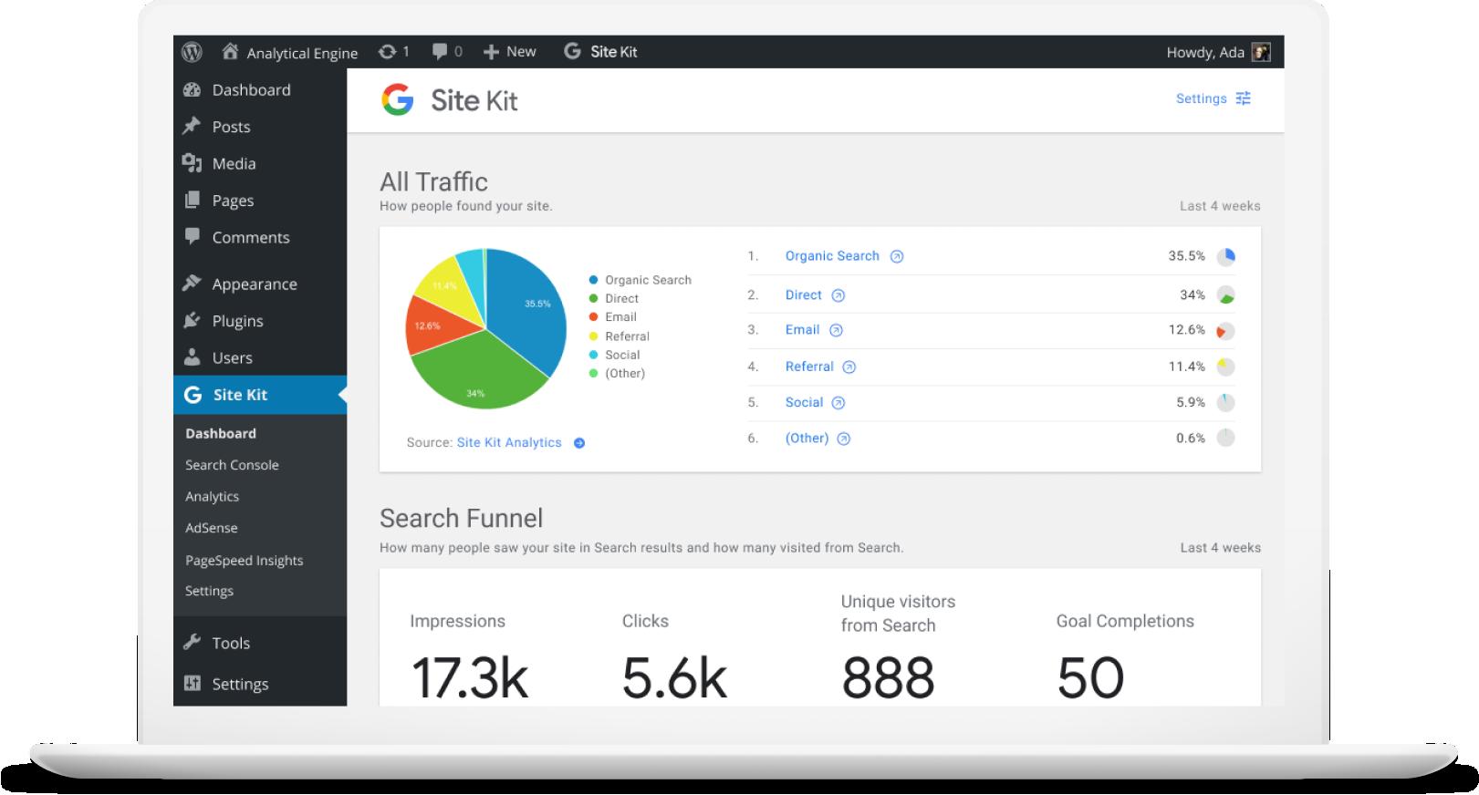 Neues Wordpress-Plugin für Googles Standard-Tools
