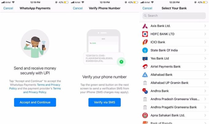 Whatsapp testet Bezahlfunktion