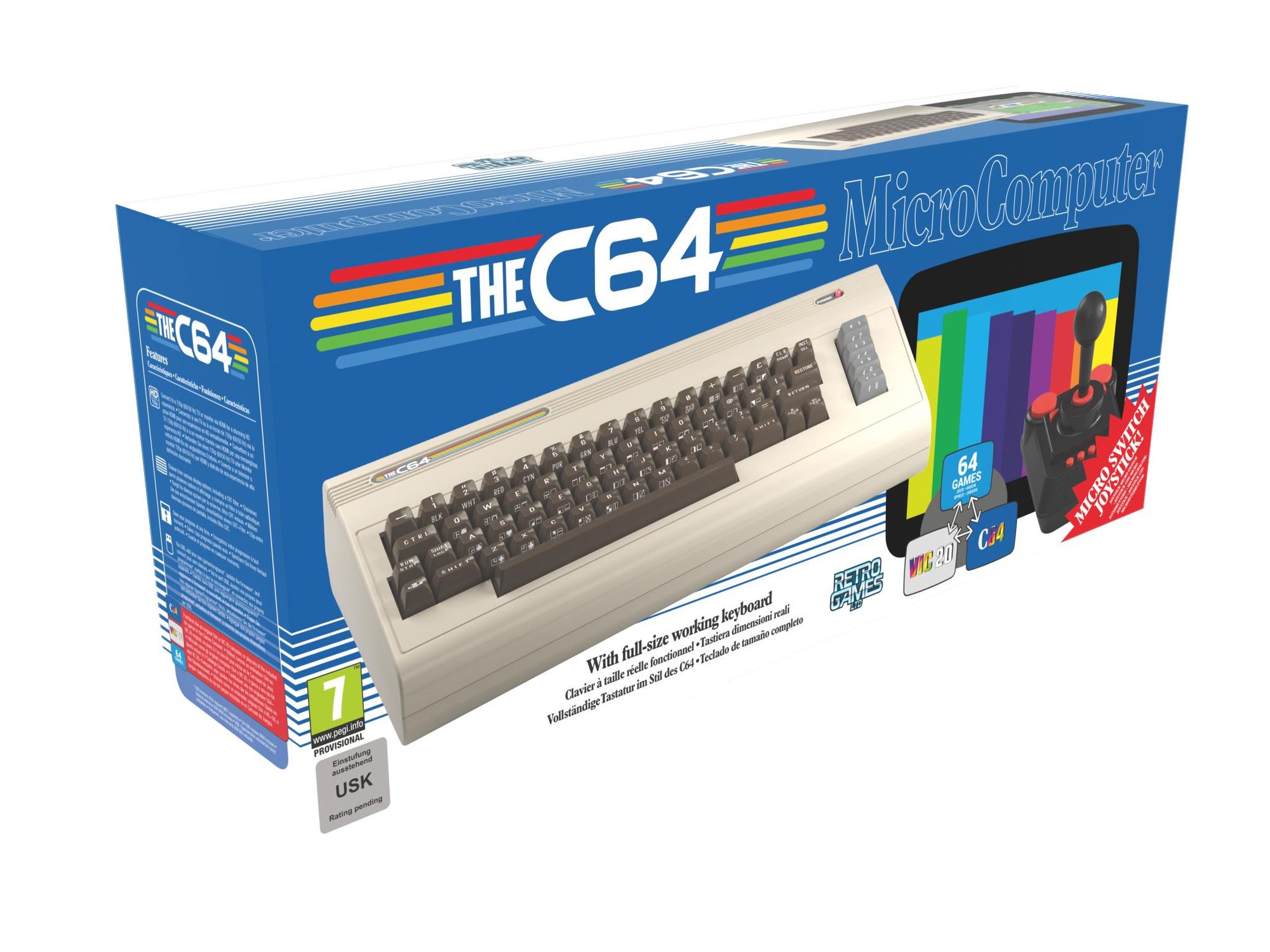 The C64 ist eine Hommage an den Commodore 64
