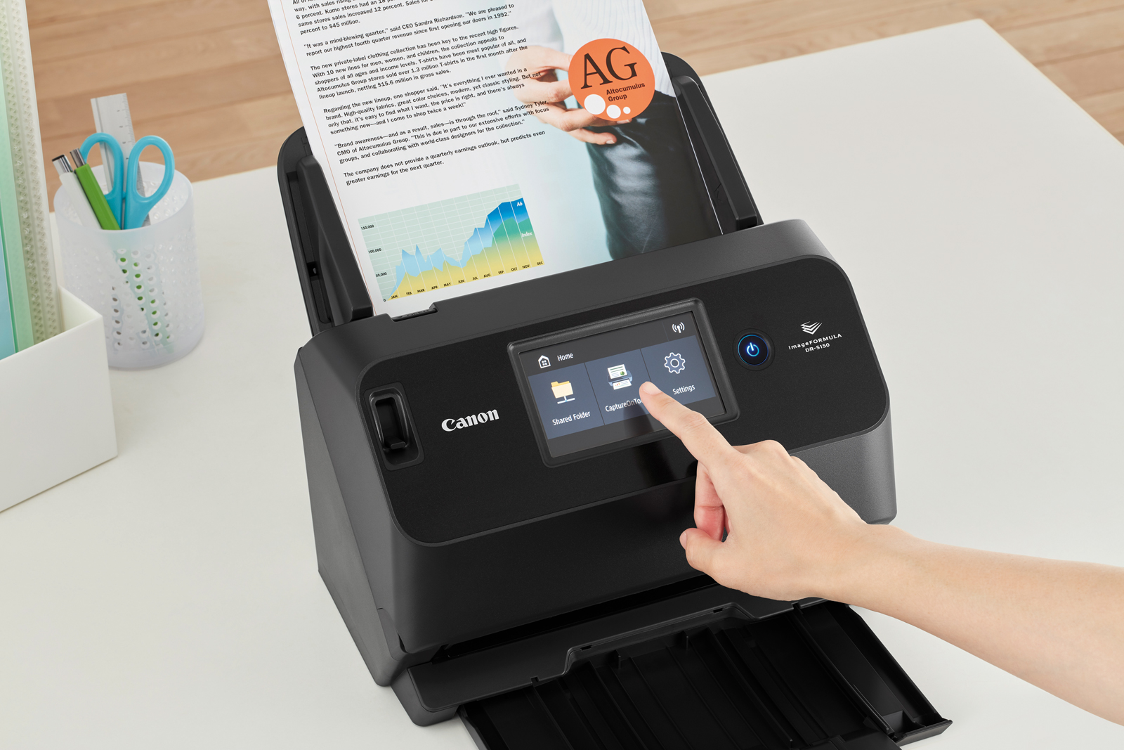 Kompakter Desktop-Scanner