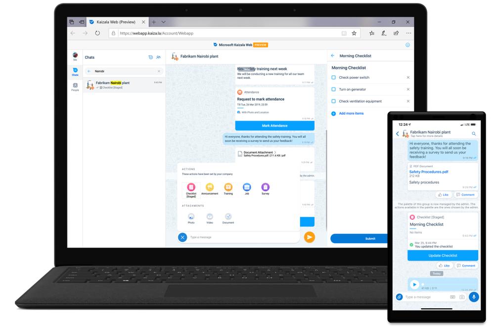 Kaizala-Messenger wird Teil von Office 365