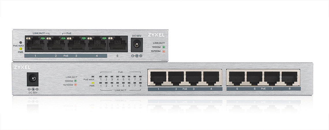Smarte Gigabit-Switches mit PoE+
