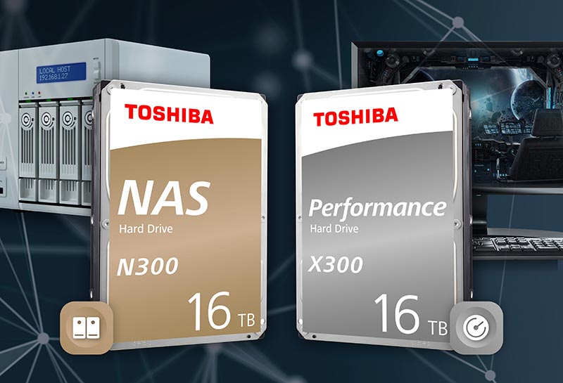 Toshiba bringt Harddisks mit 16 Terabyte für NAS und Gaming