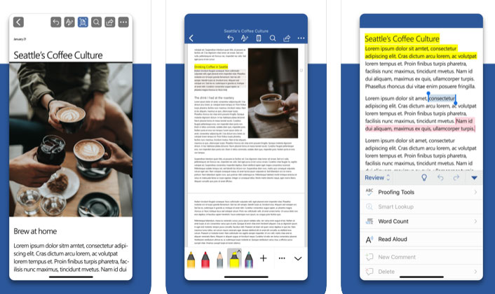 iOS-Office-Apps bekommen neues Design