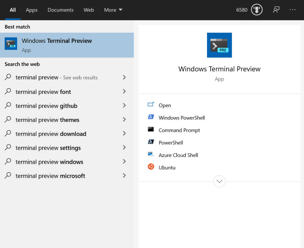 Windows Terminal Preview 1.4 bringt Support für Jump Lists