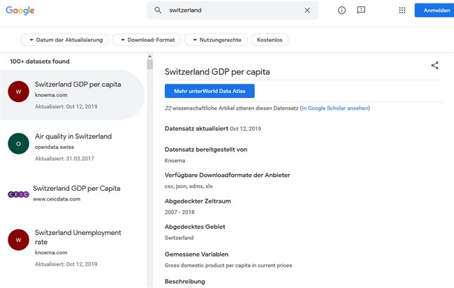 Google schliesst Beta-Phase für Dataset Search ab