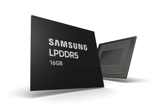 Samsung beginnt Produktion von 16 GBit LPDDR5 DRAM