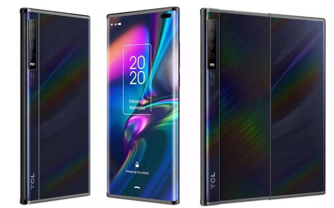 TCL zeigt Smartphone mit zusammenrollbarem Display