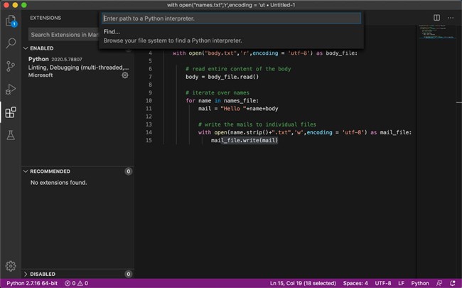 Visual Studio Code 1.45 bringt neue Python-Extension