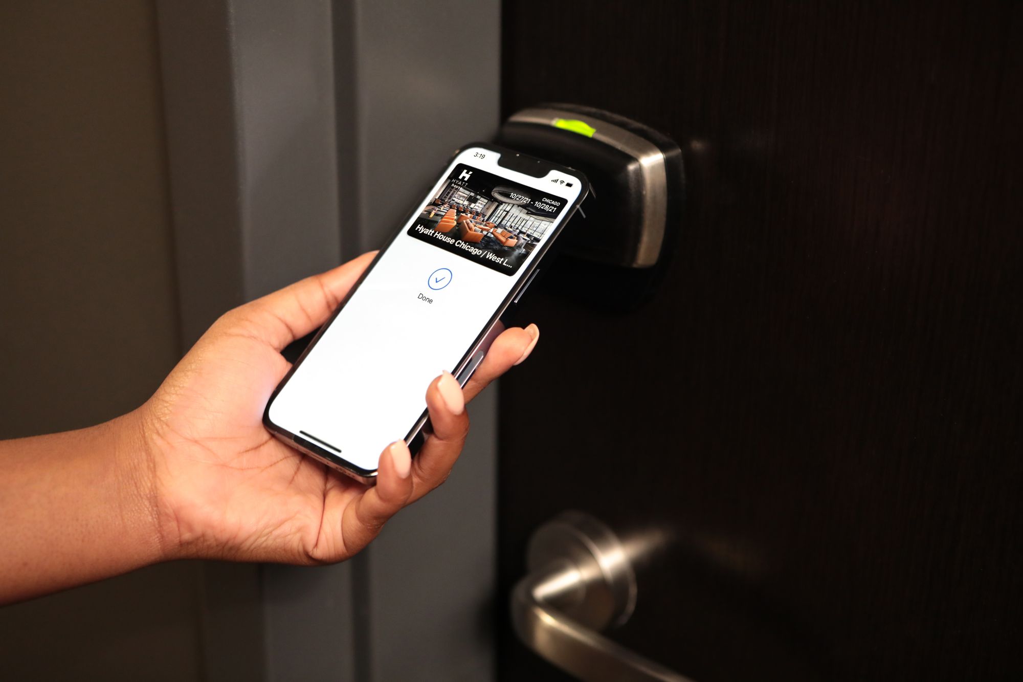 Hyatt-Zimmertüren per iPhone öffnen