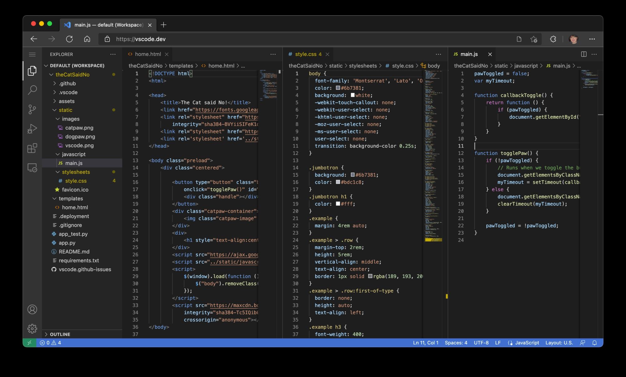 Visual studio code for the web als preview version erschienen