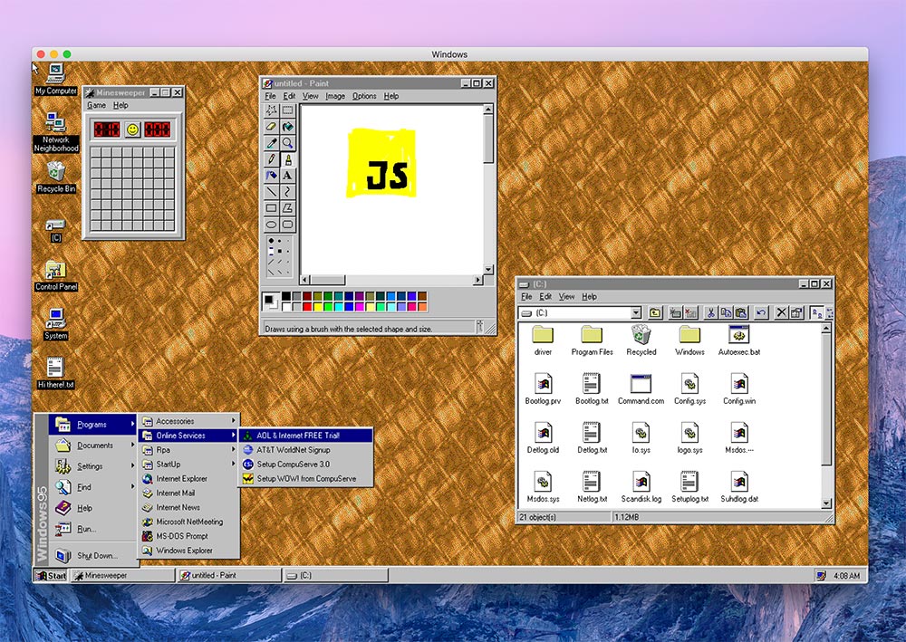 Windows 95 läuft jetzt auf allen Rechnern