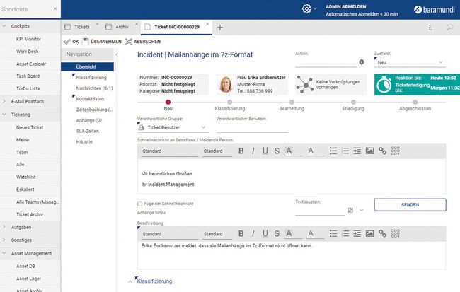 Ticketing-System für Baramundis Management Suite