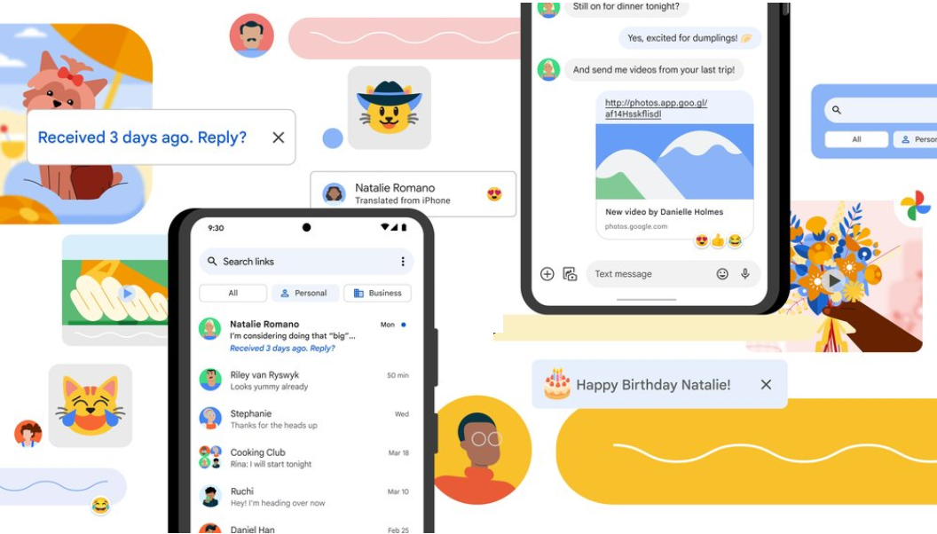 Google Messages trennt Privates vom Business