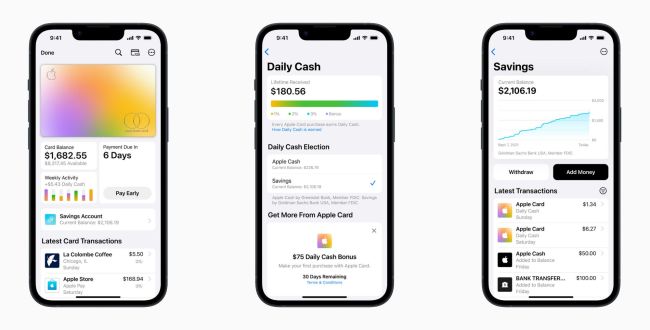 Apple Card wird mit Sparkonto ergänzt