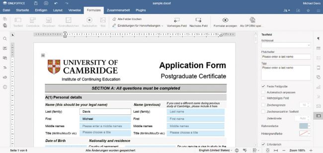 Onlyoffice Docs 7.0: Quelloffene Cloud-Office-Lösung