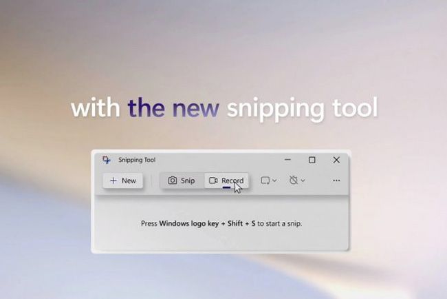 Snipping Tool demnächst mit Screen Recording