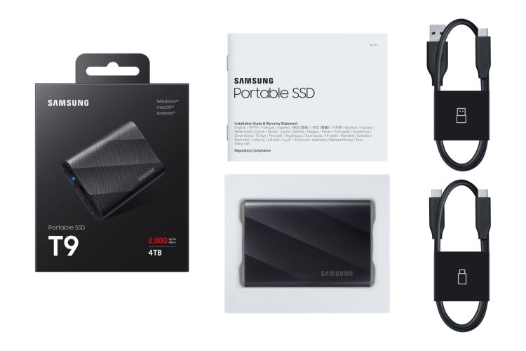 Samsung T9: Portable SSD mit bis zu 2000 MB/s