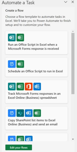 Excel bekommt Automatisieren-Funktion