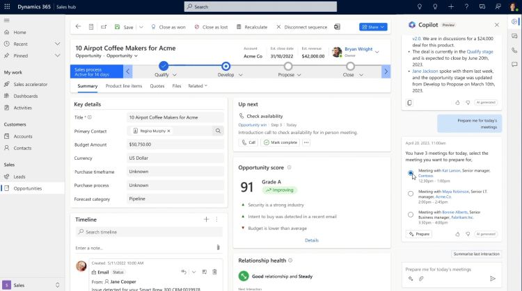 Microsoft integriert neue KI-Features in Dynamics 365 Sales und Power Automate