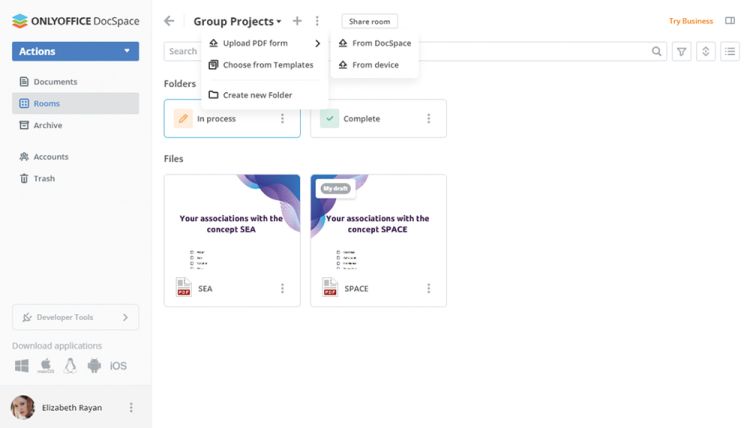 Onlyoffice Docspace 2.6: Neue Formularfunktionen für Onlyoffice