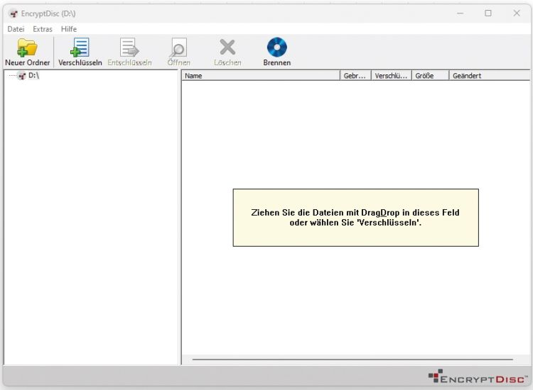 Datalocker Encryptdisc Creator: Optische Disks als Datentresore