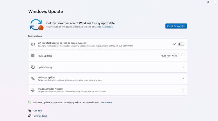 Fehlerhaftes Update meldet Support-Ende von Windows 11