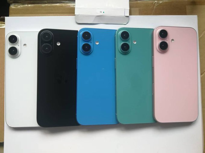Leaks zeigen Farbpalette der iPhone-16-Familie
