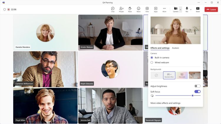Microsoft überarbeitet Audio- und Videoeinstellungen in Teams