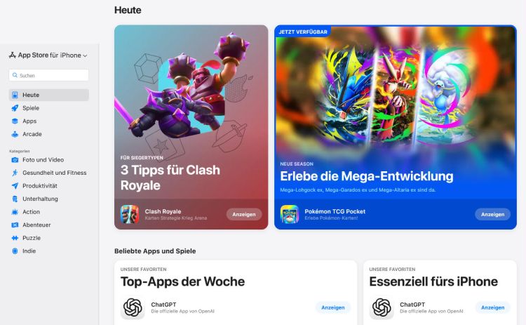 Apple bringt den App Store vollständig ins Web