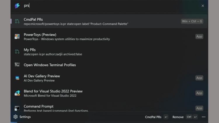 Powertoys 0.90 kommt mit Command Palette