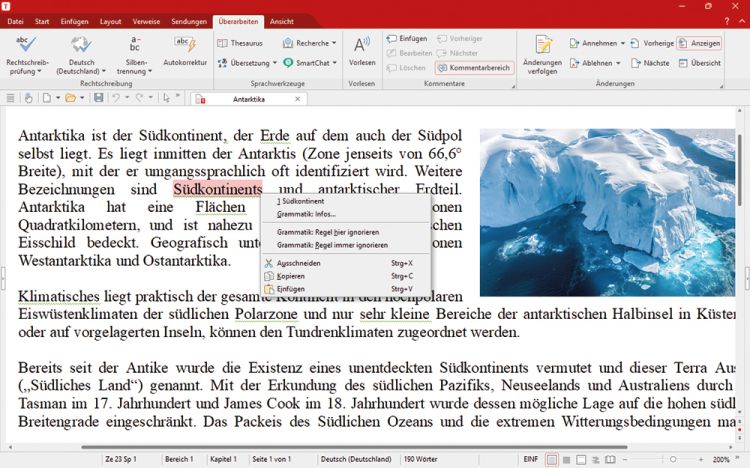 Grammatikcheck in über 30 Sprachen
