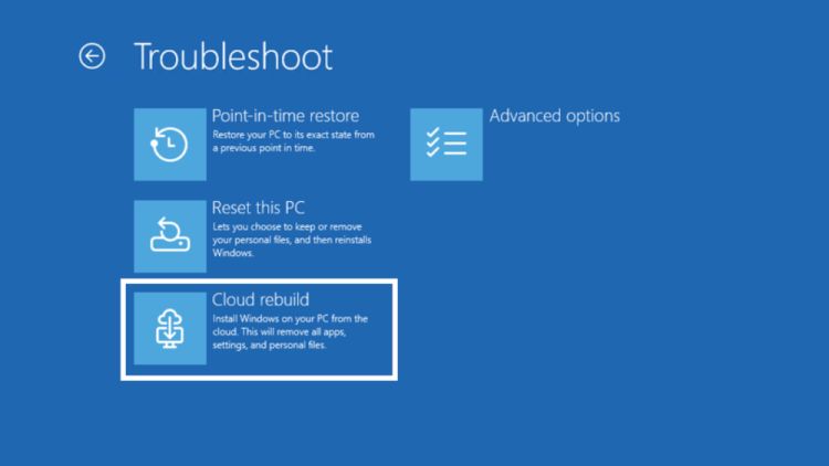 Microsoft bringt Cloud Rebuild für kaputte Windows-11-Systeme