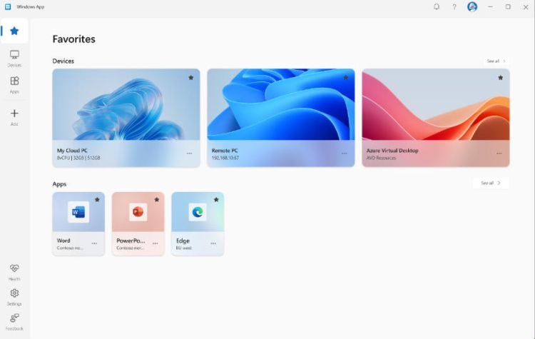 Remote-Verbindungen in Windows App neu allgemein verfügbar