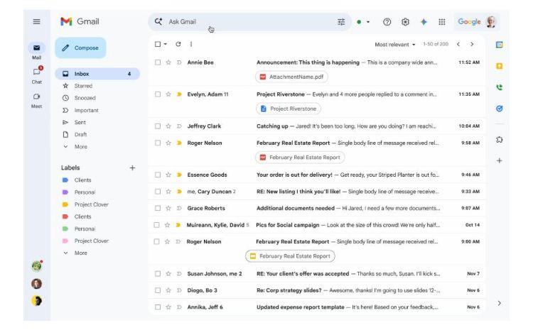 Google stellt KI-Suche für Gmail weltweit zur Verfügung