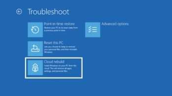 Microsoft bringt Cloud Rebuild für kaputte Windows-11-Systeme