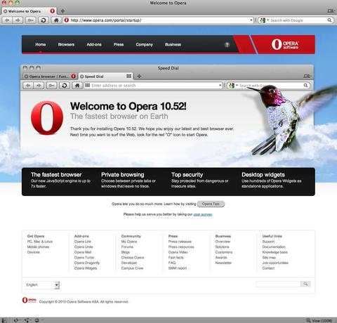 Opera 10.52 für Mac ist da