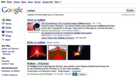 Google optimiert Suchseite