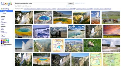 Googles Bilder werden grösser