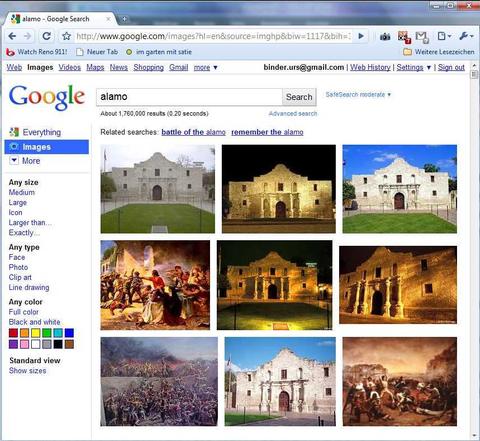Google-Bildersuche mit neuer Oberfläche