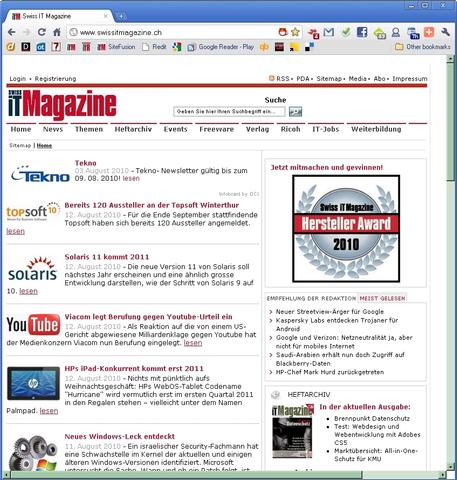 Google Chrome 6 Beta veröffentlicht
