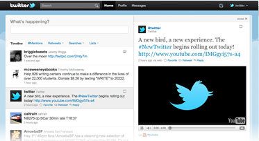 Twitter in neuem Design