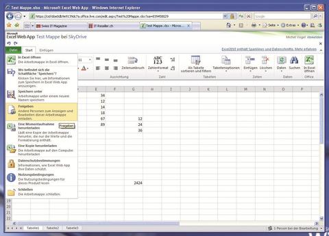 Office Web Apps nun auch in der Schweiz