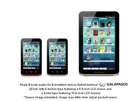 Sharp zeigt Galapagos-Tablets
